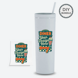 DIY Bundle Kit - Skinny Acrylic 18 Oz Tumbler