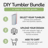DIY Bundle Kit - Skinny Acrylic 18 Oz Tumbler