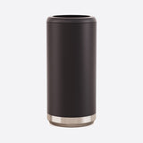 Skinny Can Cooler 12 Oz - Black  – 16 Pieces